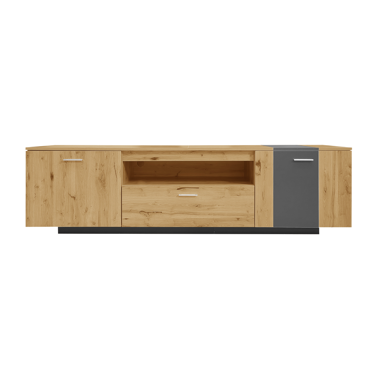 70 inch modern TV stand with 3 cabinets and drawers, entertainment center can accommodate TVs under 80 inches - V.I.P Digital Presence