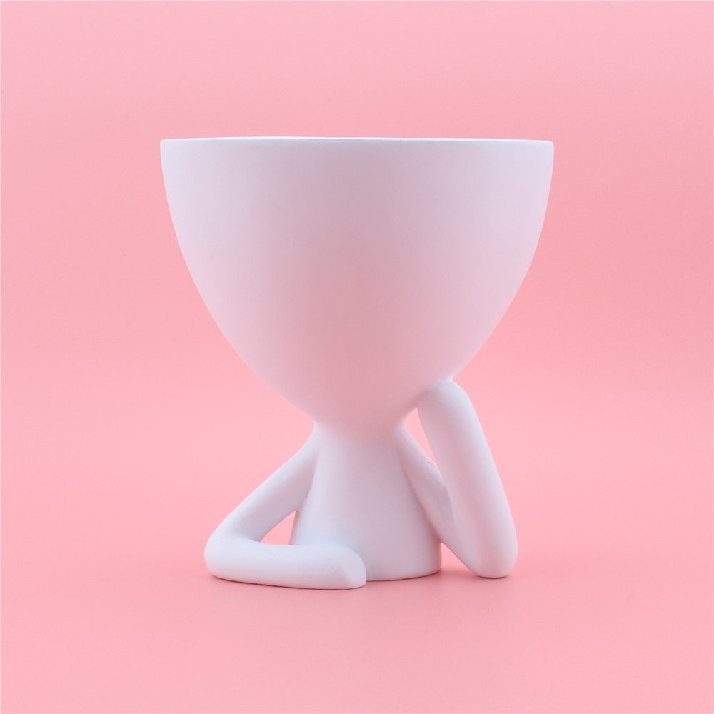 Cartoon cheek support abstract figurine desktop decoration creative home - V.I.P Digital Presence