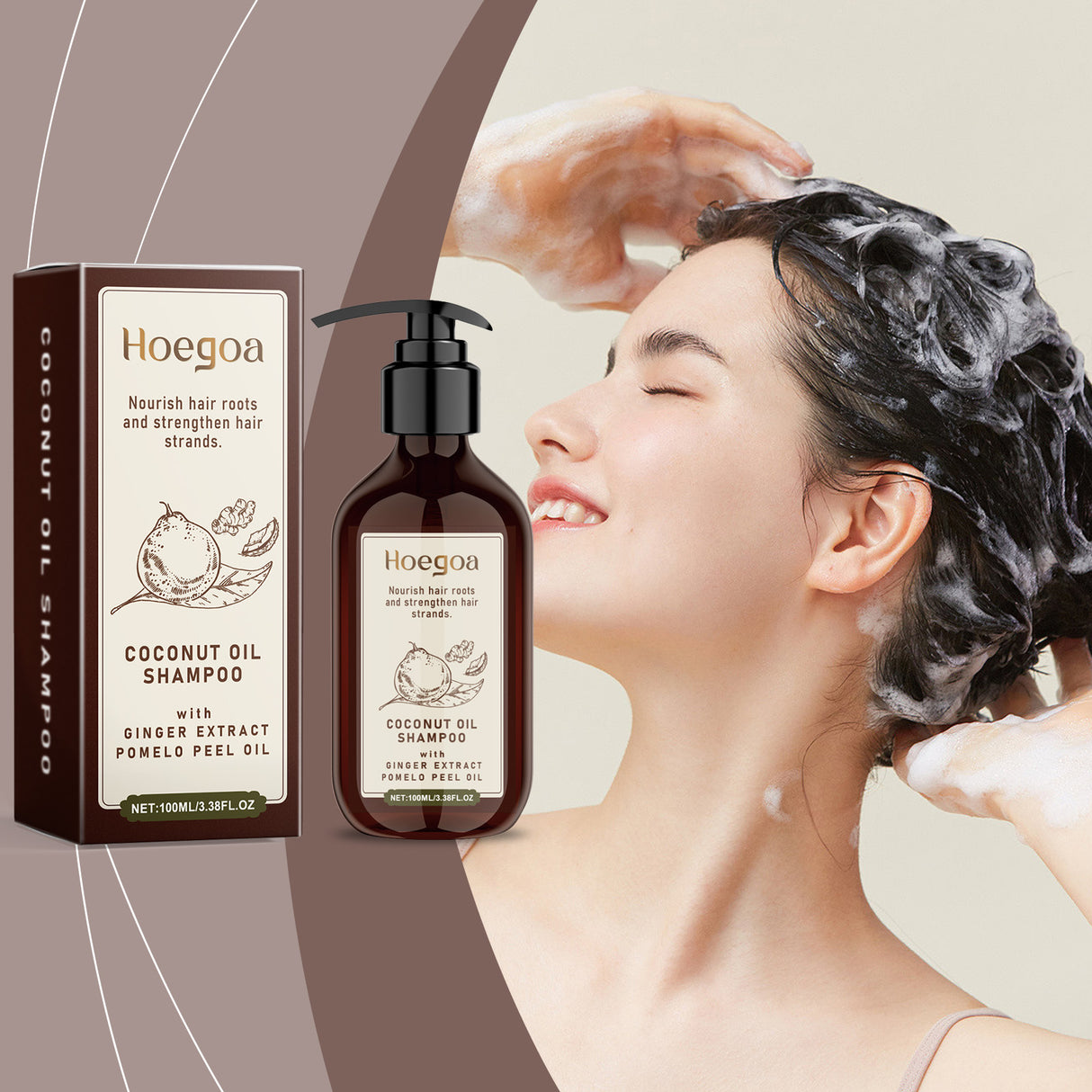 Coconut Oil Shampoo Scalp Cleansing Care Soft Shine Nourishing Hair Follicle Shampoo - V.I.P Digital Presence