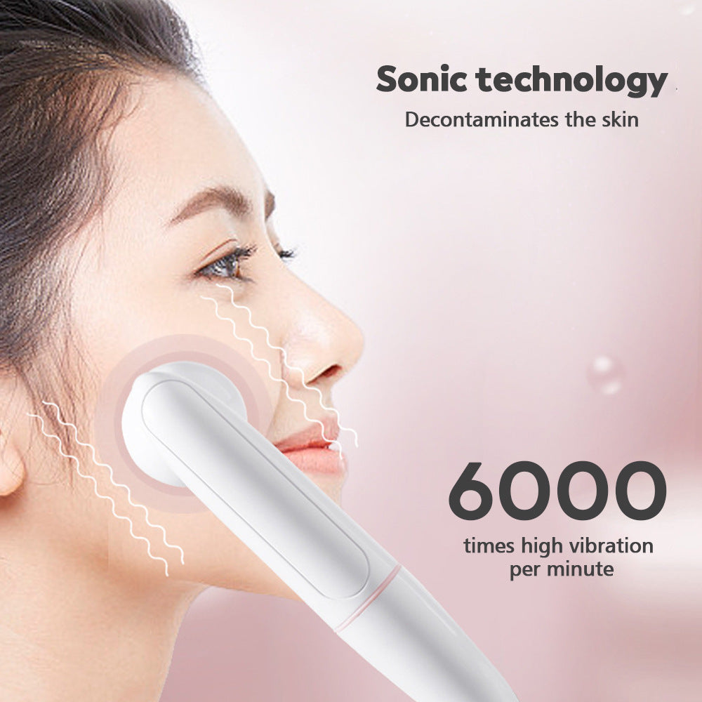 2-Speed 2-In-1 Silicone Facial Cleanser Sonic Vibration Face Wash Brush Electric Face Wash Pore Cleanser - V.I.P Digital Presence
