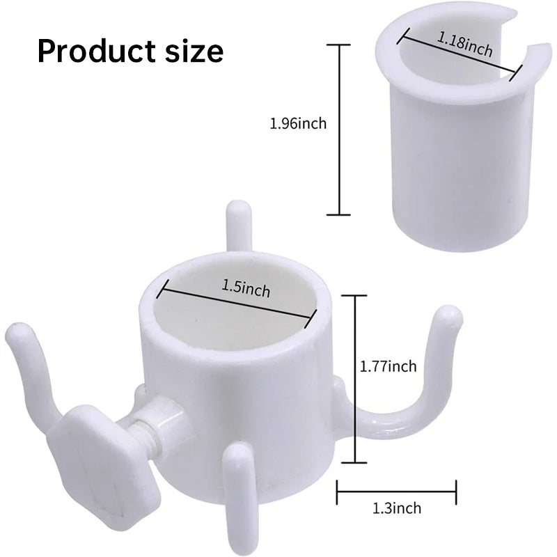 Portable Beach Umbrella Hook: 4-prong, universal for hats, bags, clothes; fits camping/beach umbrellas. - V.I.P Digital Presence