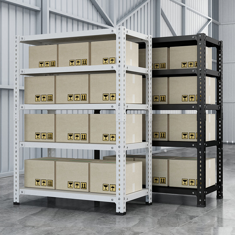 Household storage rack, adjustable display rack, carbon steel storage rack 100cm * 40cm * 180cm, five layers (white) - V.I.P Digital Presence