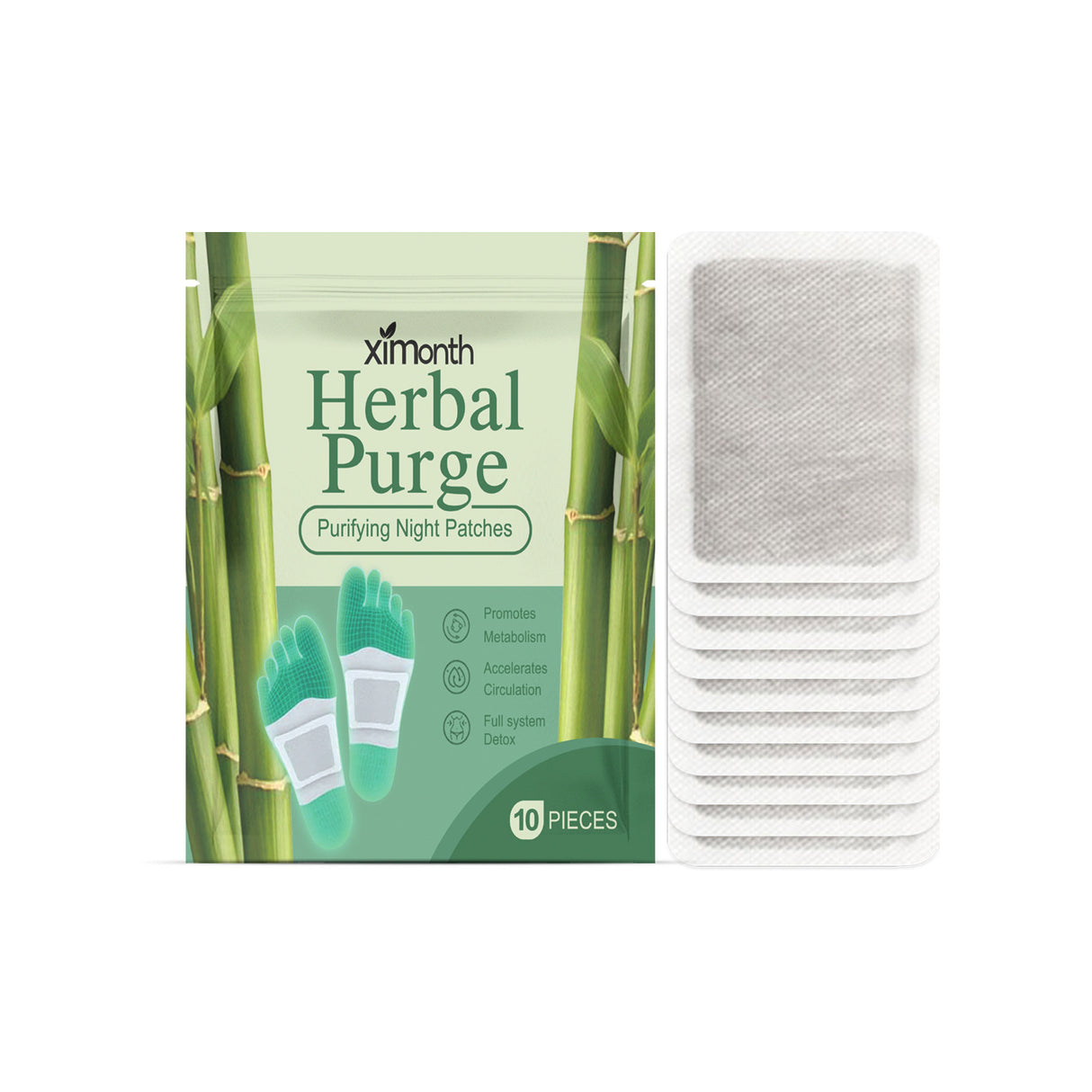 Herbal Purge Purifying Night Patches, Relaxing Body Conditioning Deep Cleansing Foot Care Sleep Pads - V.I.P Digital Presence