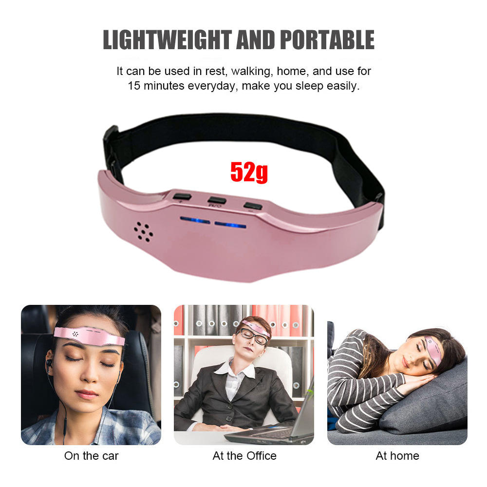 Sleep aid insomnia black pink white gold smart electrotherapy Ems sleep aid device portable massager - V.I.P Digital Presence