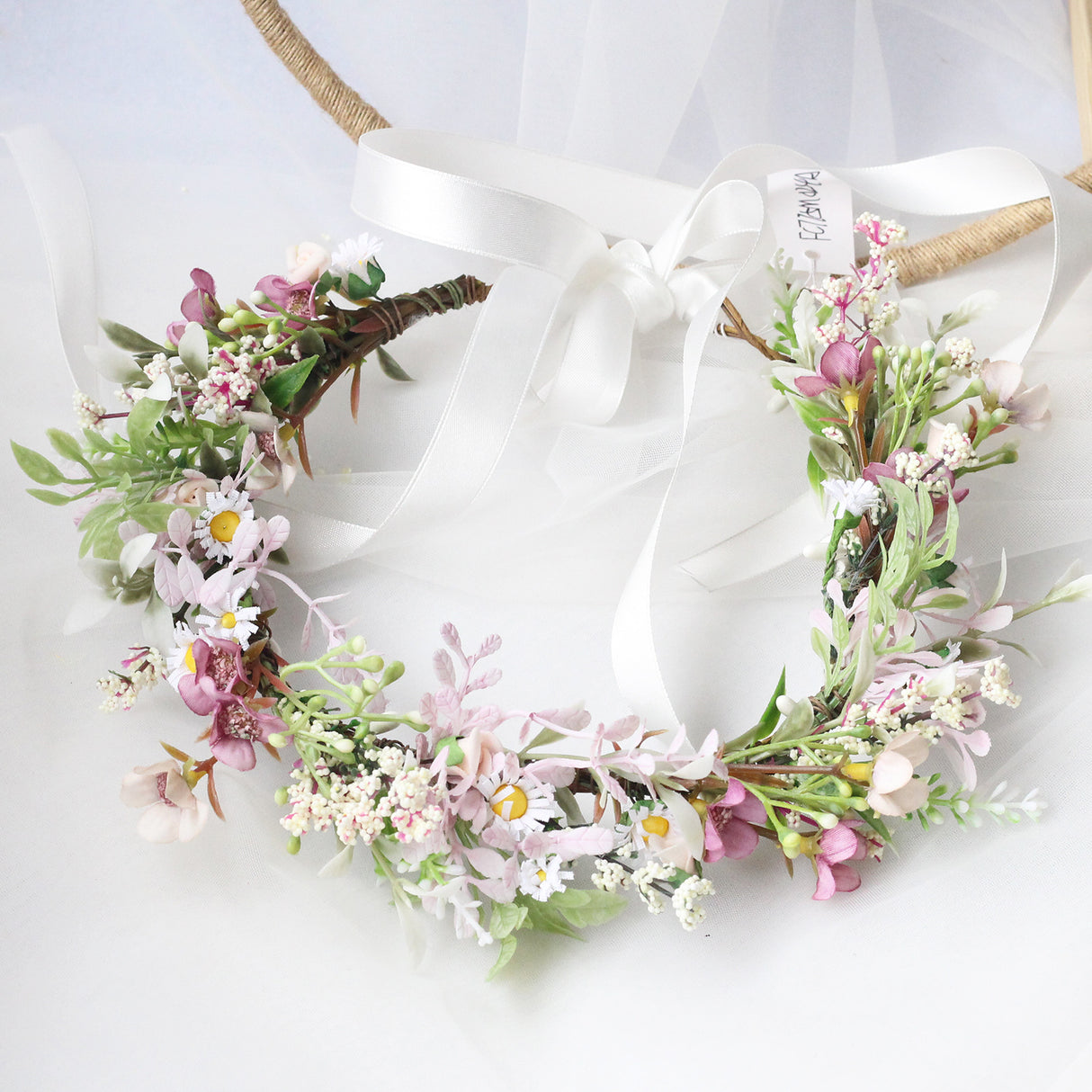 Bridal Flower Wreath Headpiece Original Simulation Starry Sky Water Grass Flower Crown Birthday Wedding Headflower Wreath - V.I.P Digital Presence