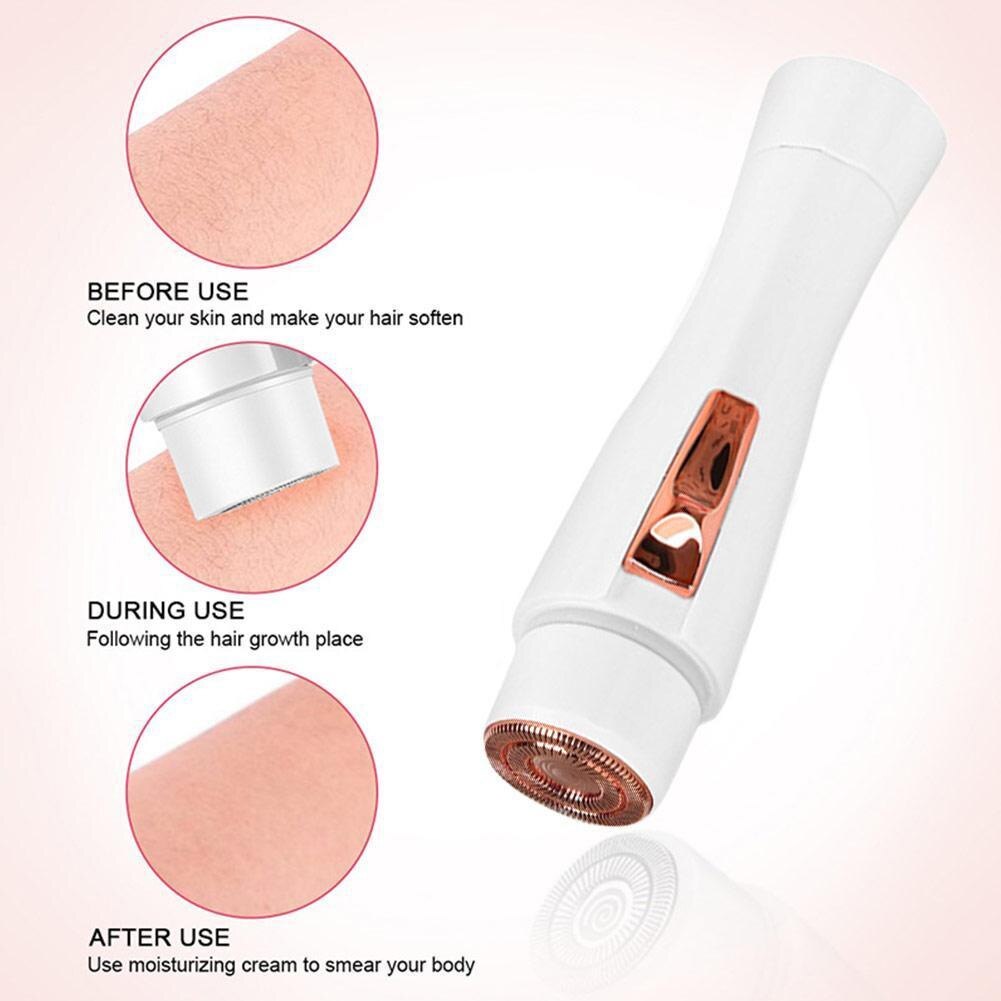 Women Trimmer Epilator Painless Razor Depilator Electric Facial Shaver Hair Remover Portable USB Rechargeable Body - V.I.P Digital Presence