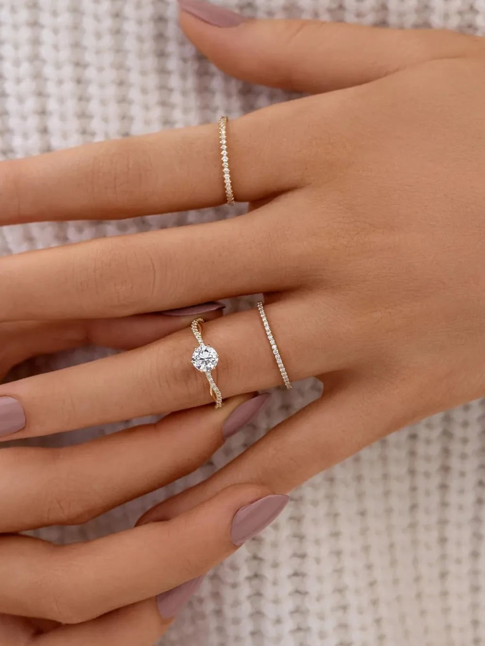 925 Sterling Silver Inlaid Zircon Ring - V.I.P Digital Presence