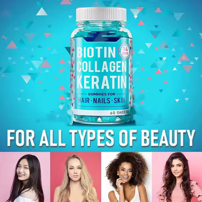Collagen gummy hair growth biotin gummy - V.I.P Digital Presence