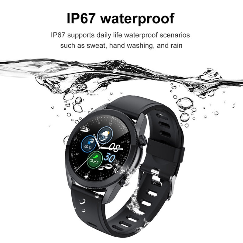 NEW Bluetooth Phone Smartwatch Women Men Waterproof Sports Fitness Watch Health Tracker Weather Display For Android ios Samsung