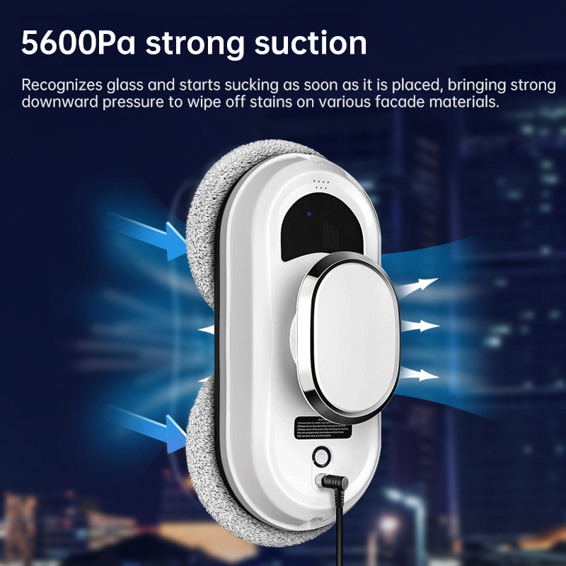 5600Pa Smart Window Cleaning Robot Auto-Guided, Remote-Controlled Glass Cleaner for Home Use - V.I.P Digital Presence