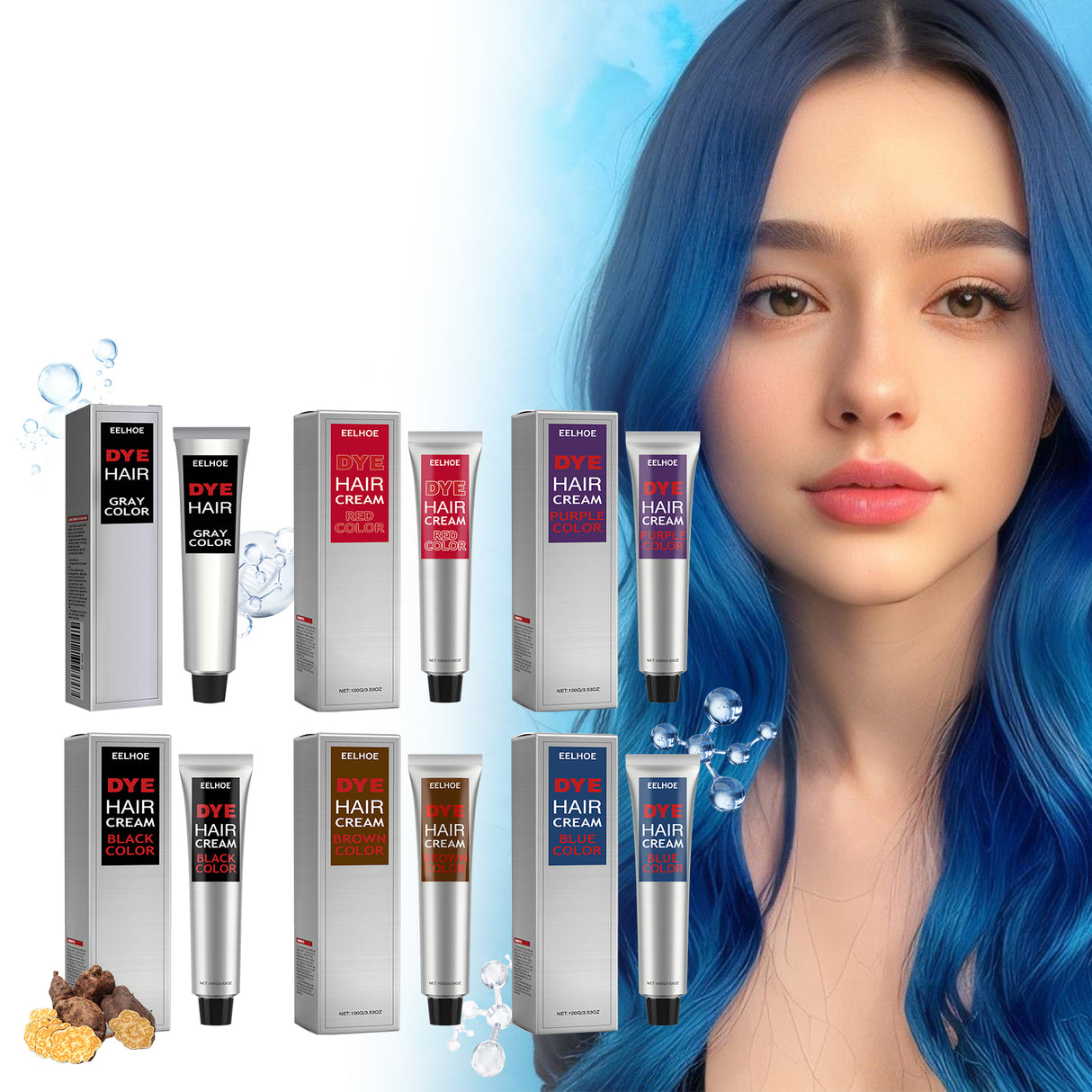 Hair Cream, Gentle, Non-Irritating, Non-Scalp Injury, Easy Color Change, Moisturizing Hair, Easy To Wash Hair Cream - V.I.P Digital Presence