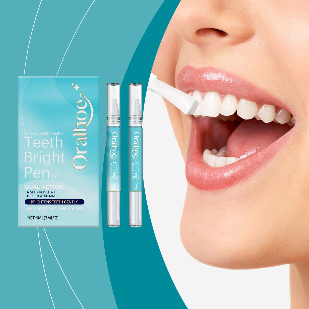 Dental Care Pen, Care For The Mouth Clean Teeth Yellow Tartar Fresh Breath Beauty Pen - V.I.P Digital Presence