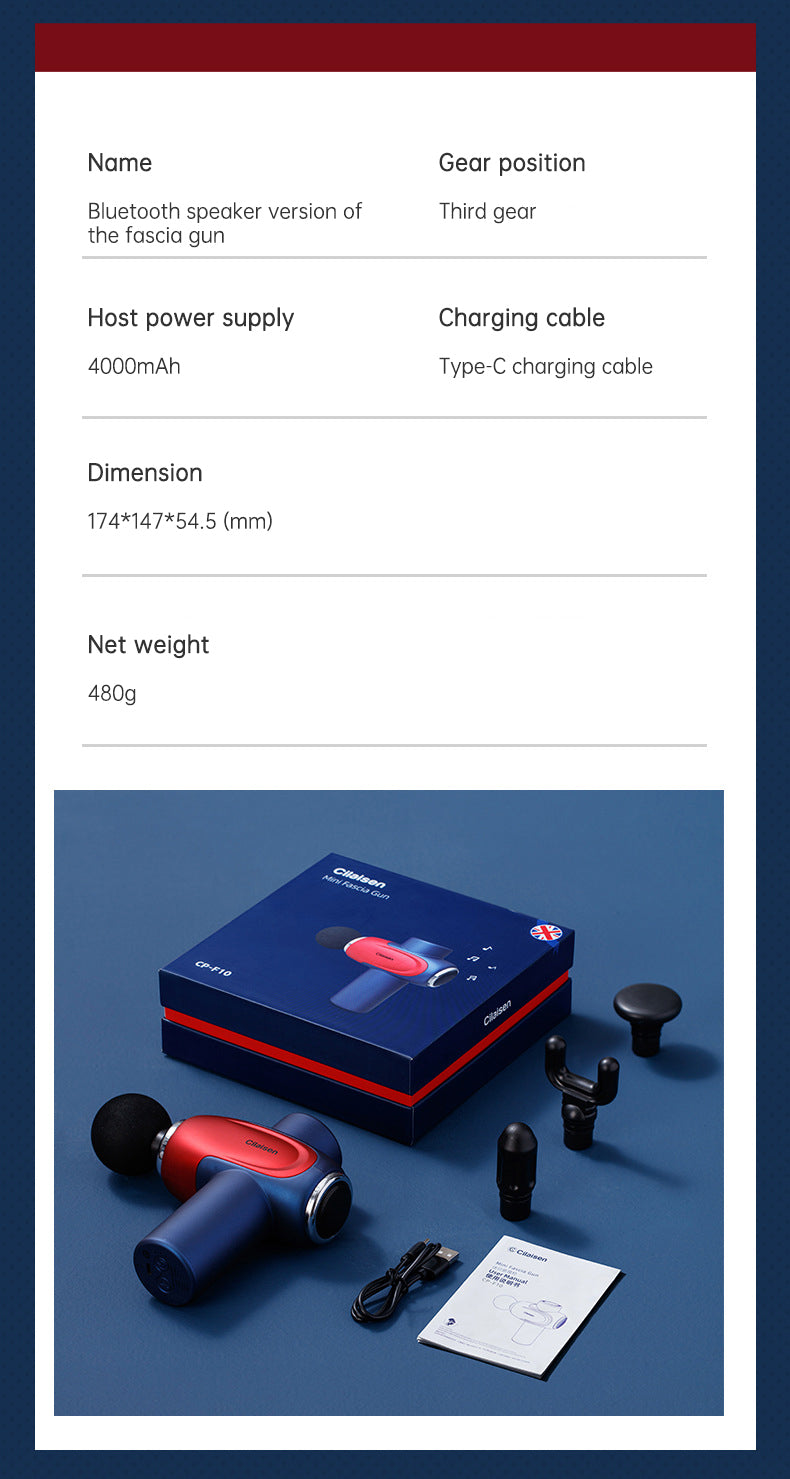 CP-F10 fascia gun muscle massager cervical muscle relaxer electric menstrual gun leg electric - V.I.P Digital Presence