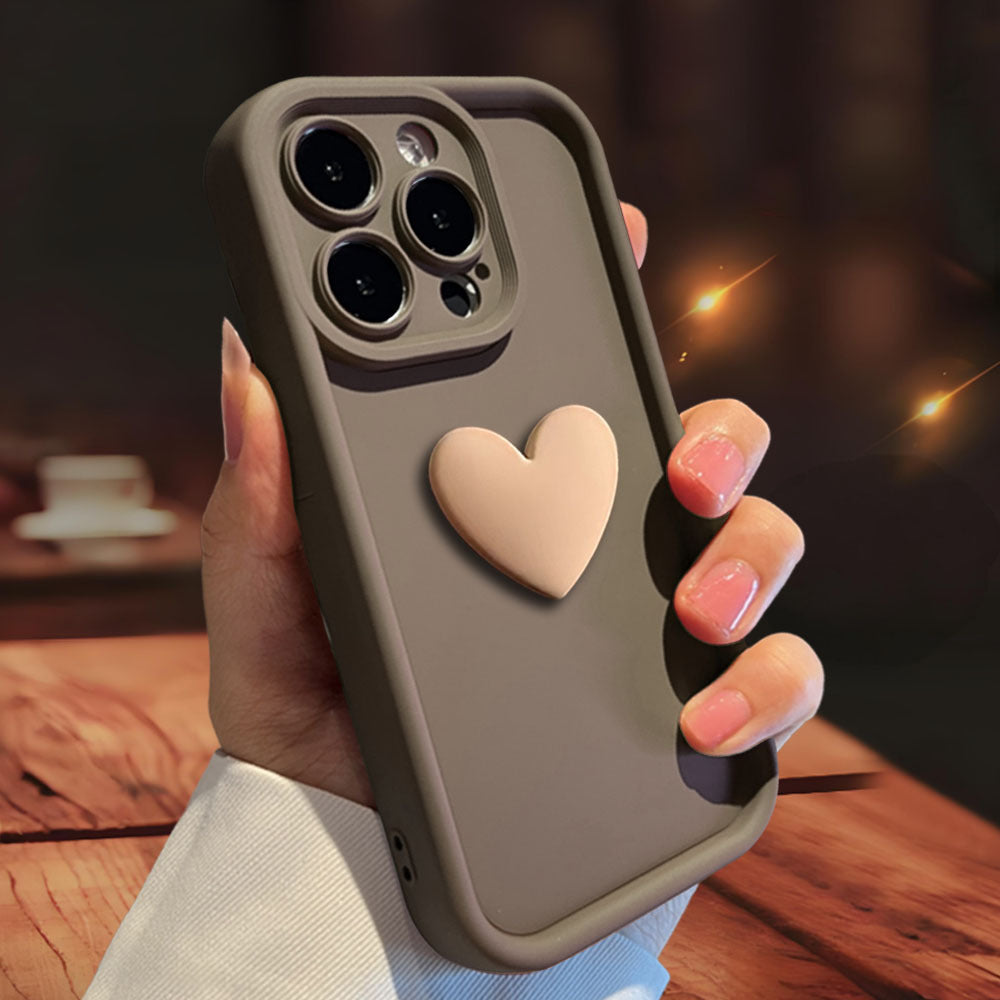 3D Love Suitable for Apple 15 Phone Protective Case Skin friendly Matte iPhone 14 ProMax Lens All Inclusive 16 - V.I.P Digital Presence