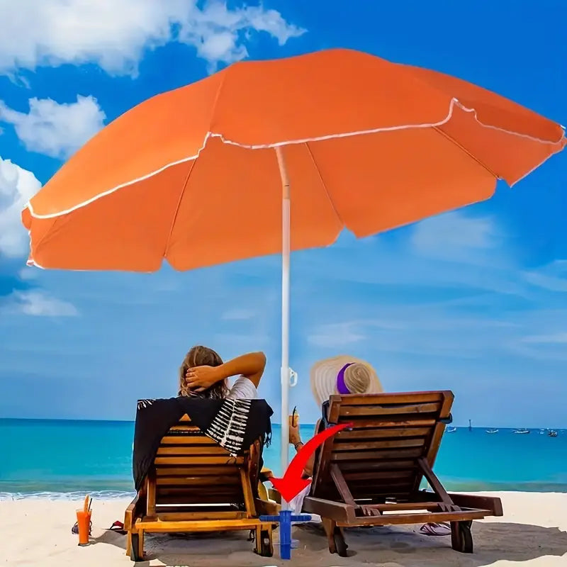 Plastic Adjustable Umbrella Base, Sun, Beach, Terrace, Sand, Ground Fixing Tools (Anchor Bracket, Spiral Tool, Tip Part), 1 Pc - V.I.P Digital Presence