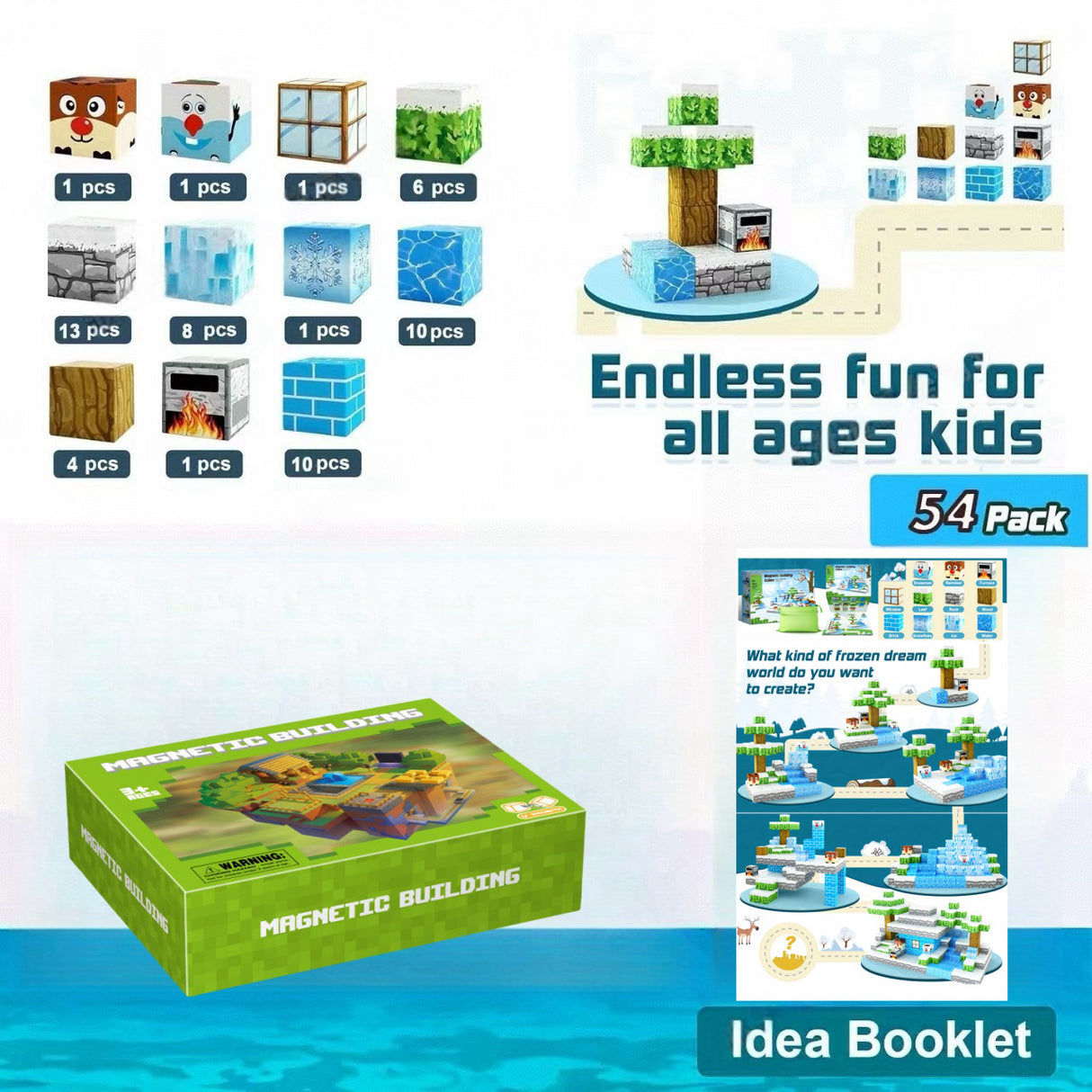 My Building World Magnetic Cube DIY Cherry Blossom Mountain Children's Educational Puzzle Assembly Toy Gift - V.I.P Digital Presence