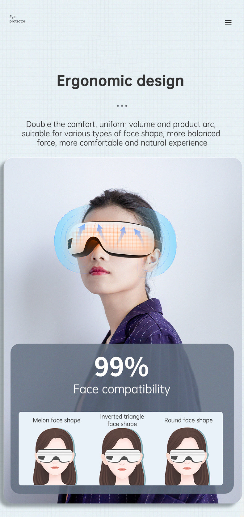 Eye Massager Air Pressure Vibration Eye Protector Bluetooth Eye Massage Relax Migraines Relief Improve Sleep - V.I.P Digital Presence