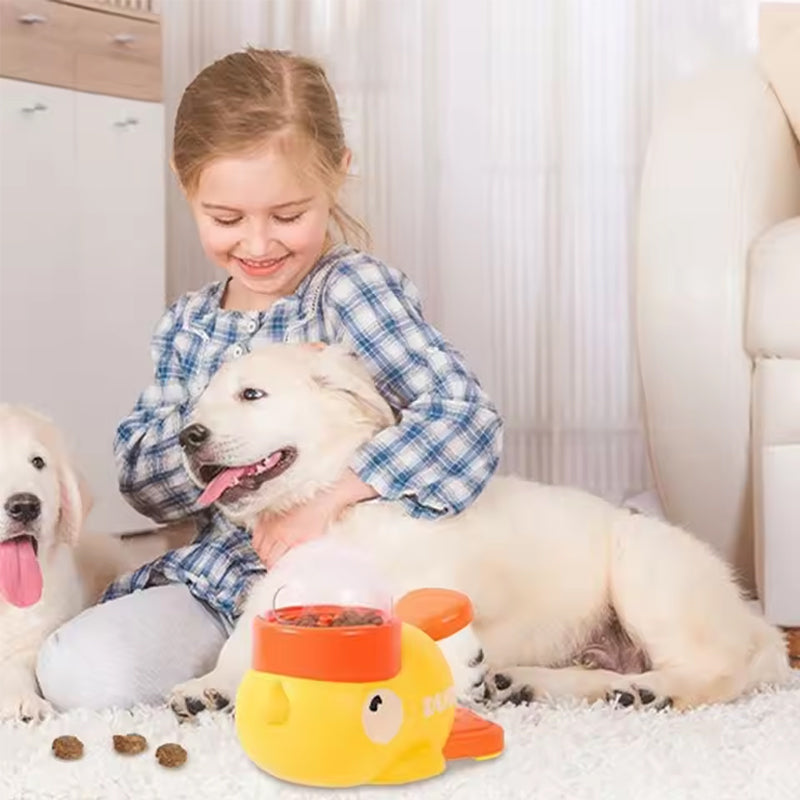 Intelligent Cartoon Dog Automatic Feeder: Large Capacity, Anti - slip, Doubles as Toy & Feeding Utensil - V.I.P Digital Presence