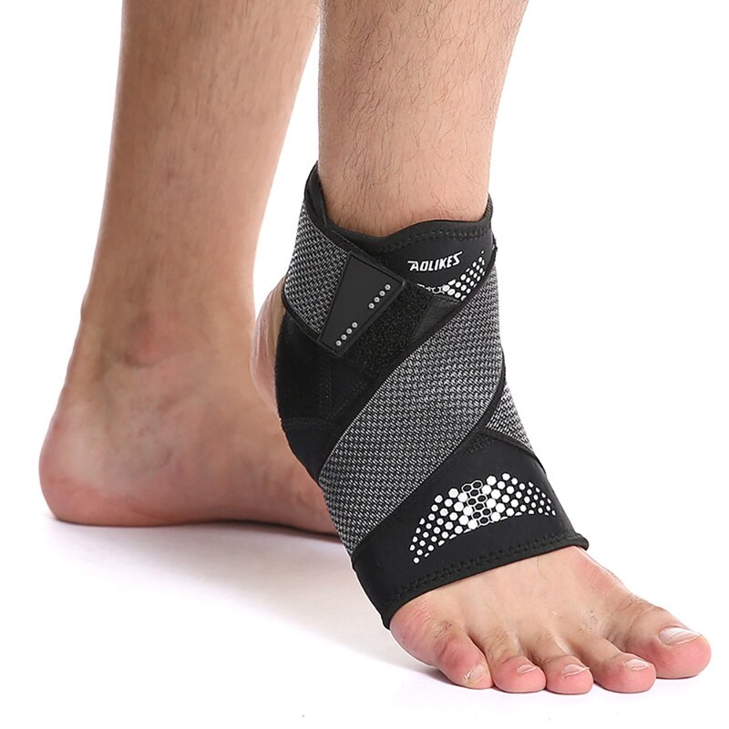 1pc Sport Ankle Brace Protector Adjustable Anti-sprain Compression Feet Support Wrap Bandage Protection With Strap - V.I.P Digital Presence