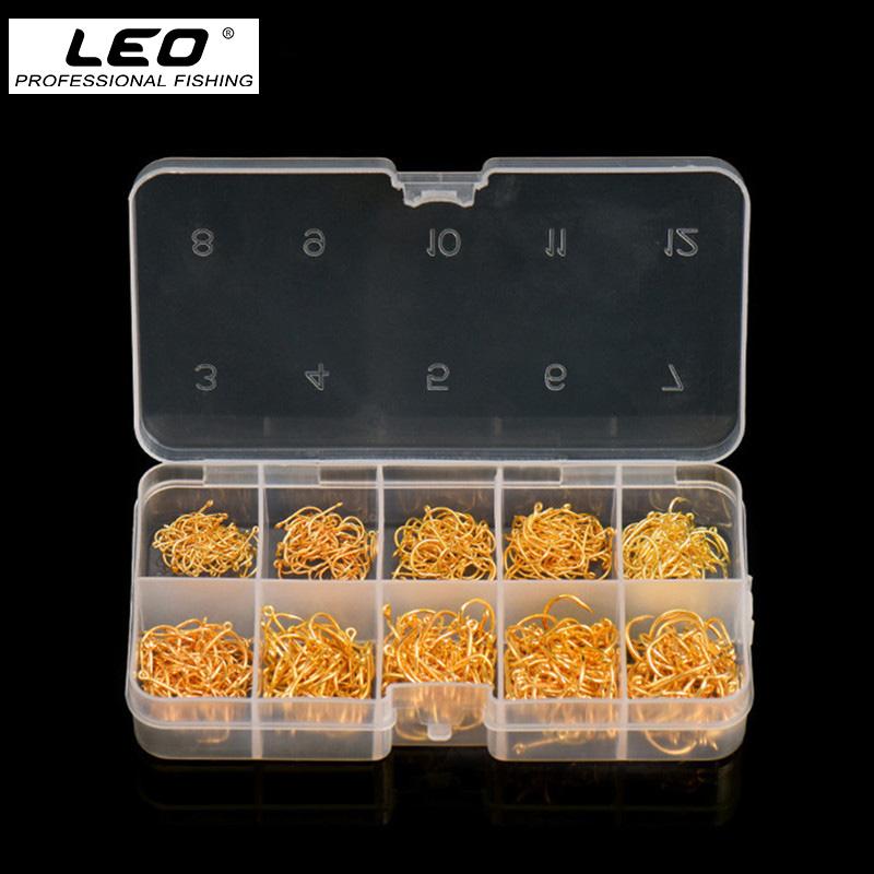 LEO 600PCS/BOX High Carbon Steel Fishing Hooks Sharp Barbed Circle 3#-12# - V.I.P Digital Presence