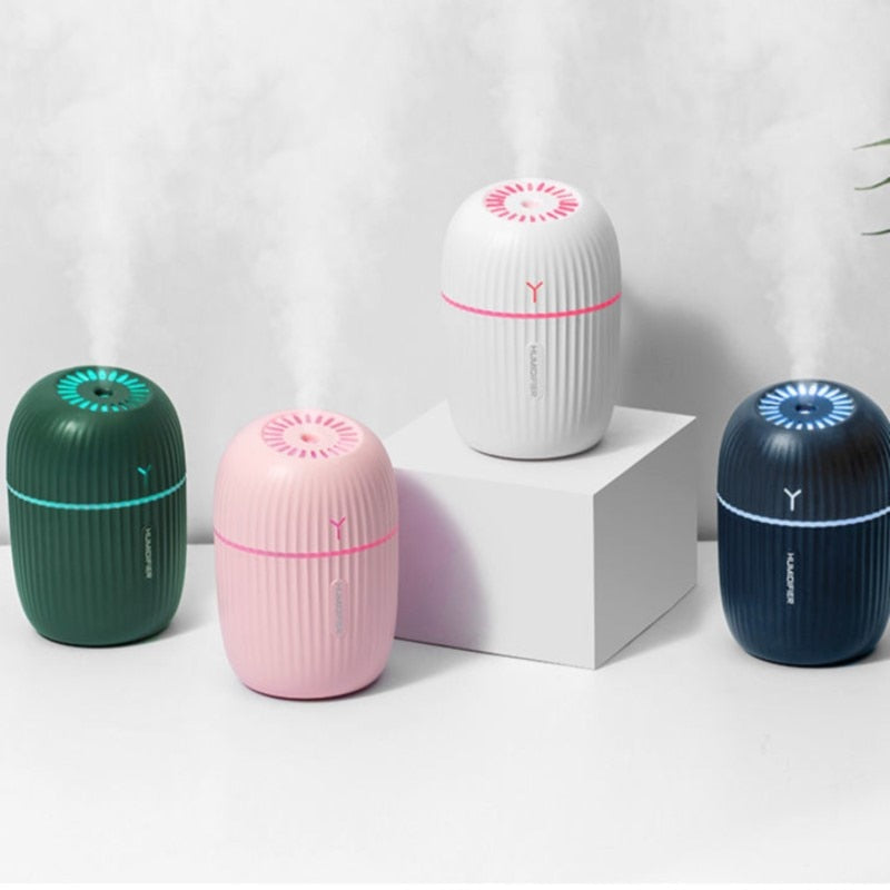 Ultrasonic Air Humidifier Household Moisturizing Spray Student Dormitory Car Humidification Aromatherap with LED Night Light - V.I.P Digital Presence
