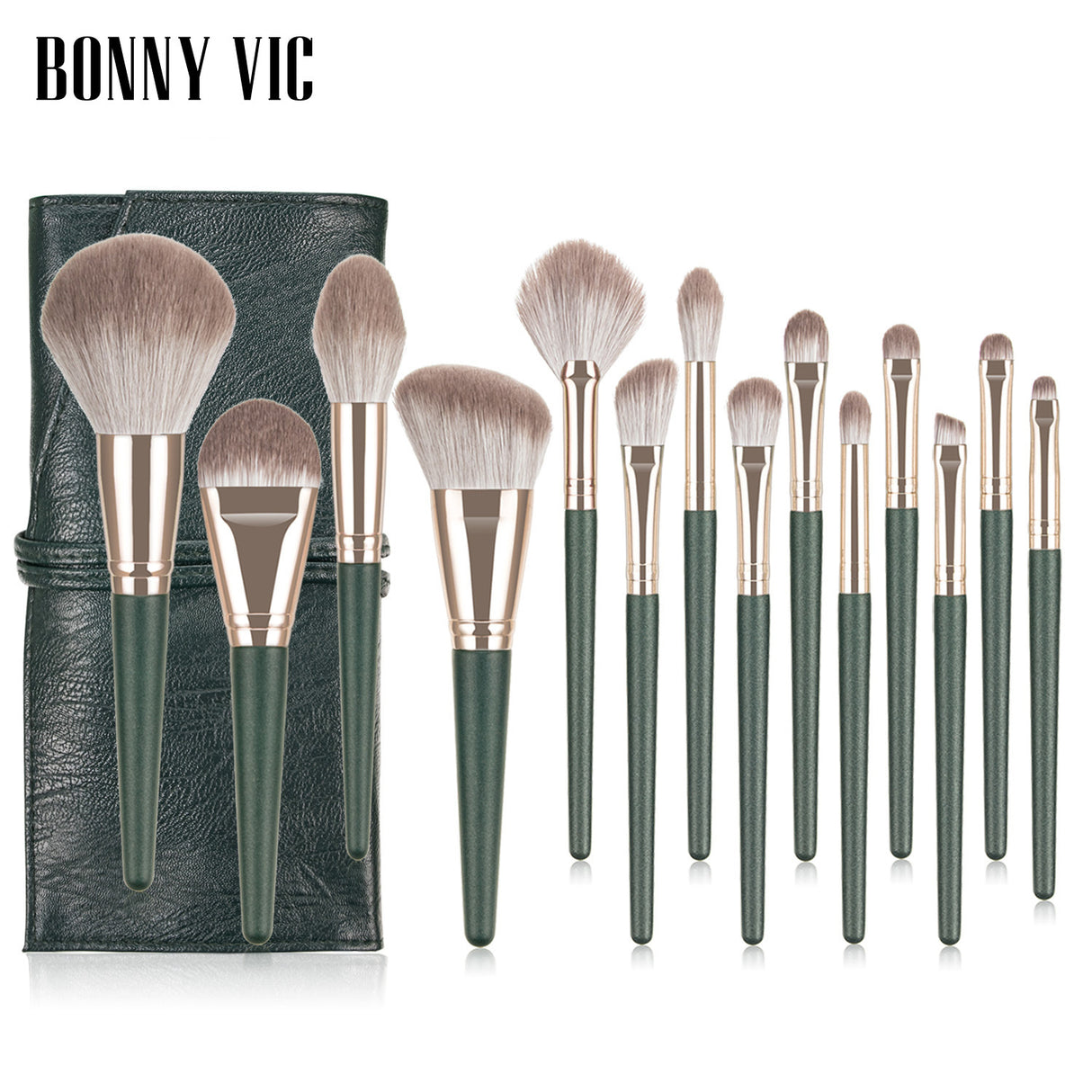 Beauty tool portable 14 makeup brush set soft fiber hair makeup brush loose powder foundation blush eye shadow brush - V.I.P Digital Presence