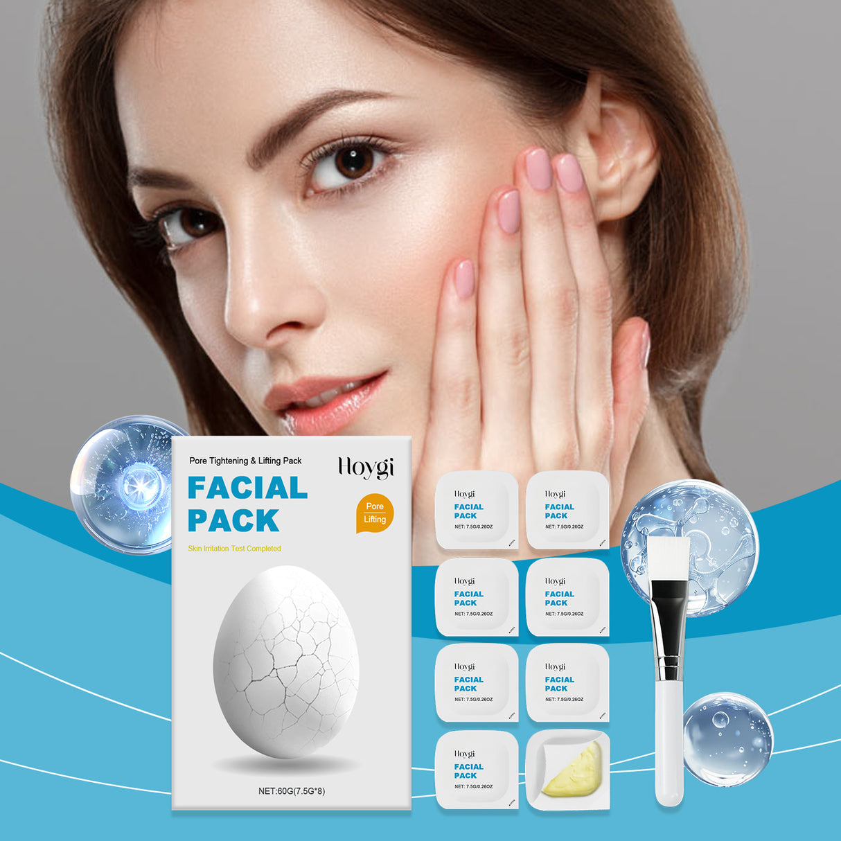 Full Face Treatment Mask, Exfoliating, Moisturizing, Improving Dullness And Gentle Cleansing Skin Care Mask