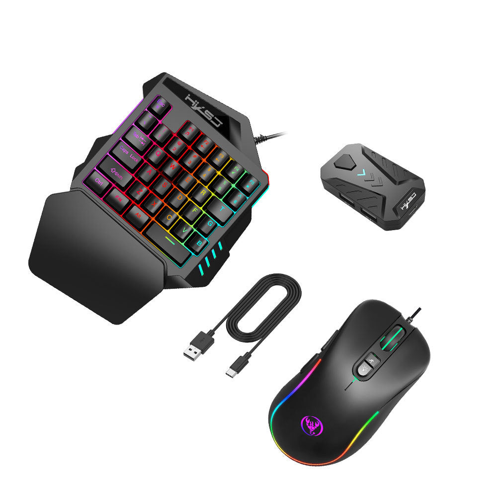 Wired Android Throne One handed Keyboard and Mouse Set Android Game PUBG Gun Converter - V.I.P Digital Presence