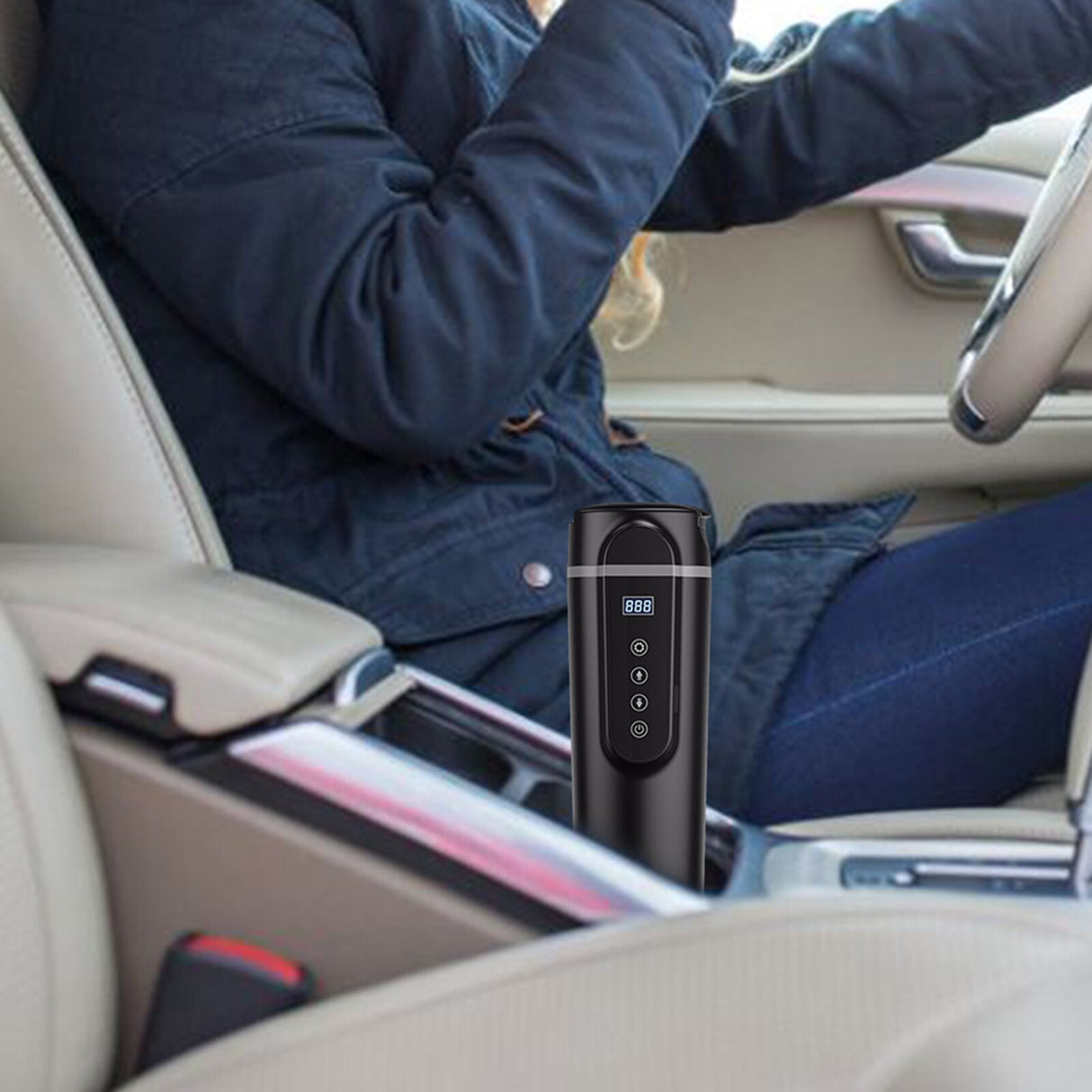 12V/24V 70W-100W Car Heating Cup 420ml Car Heated Smart Mug With Temperature Control Cigarette Lighter Car Kettle Water Heater - V.I.P Digital Presence