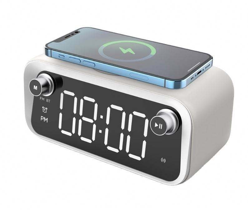 New alarm clock wireless charging Bluetooth clock thermometer wireless charging - V.I.P Digital Presence