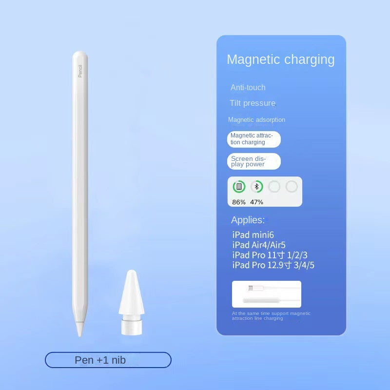 Apple Pencil Capacitive Pen Third Generation Suitable for Tablet Touchpen Apple iPad Magnetic Charging Handwriting Pen - V.I.P Digital Presence