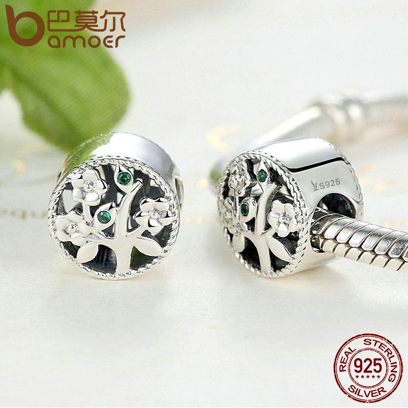 BAMOER 925 Sterling Silver Tree of Life Bead Charms fit Bracelets SCC115 - V.I.P Digital Presence