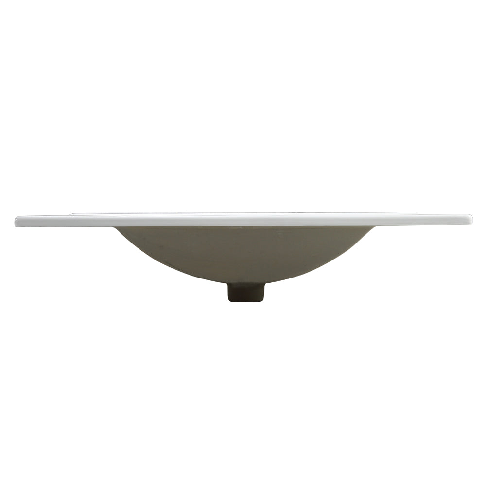 30 Inch Bathroom Ceramic Sink Basin, White - V.I.P Digital Presence