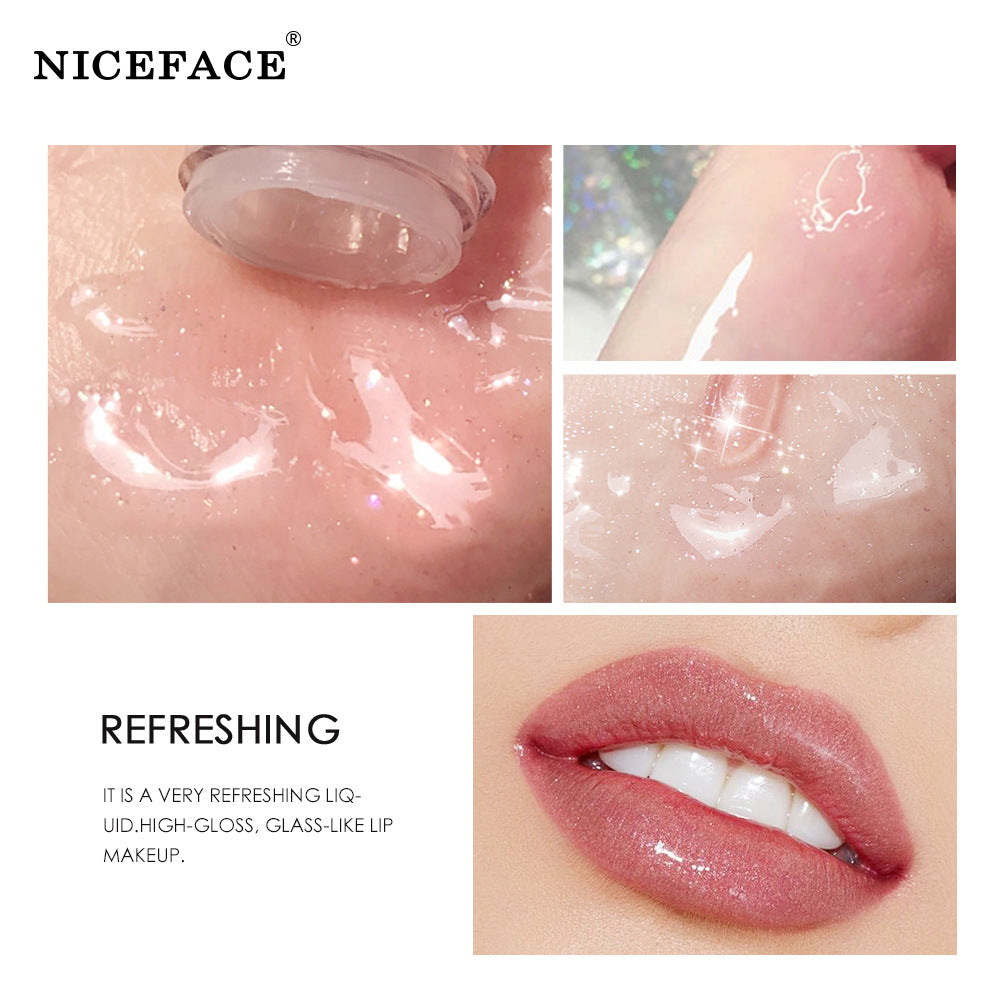 Niceface Glass Water Glossy Lip Gloss Transparent Lip Gloss Moisturizing And Moisturizing Not Easy To Fade White Lip Gloss - V.I.P Digital Presence