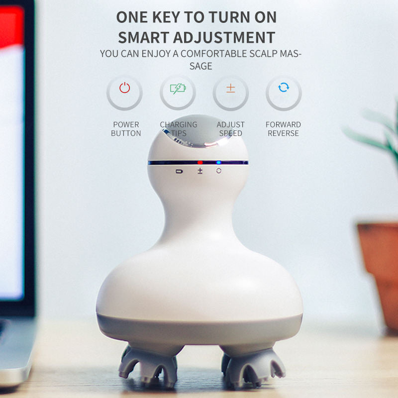 Head massager rechargeable head massager electric 3D scalp massager multifunctional head physiotherapy instrument - V.I.P Digital Presence