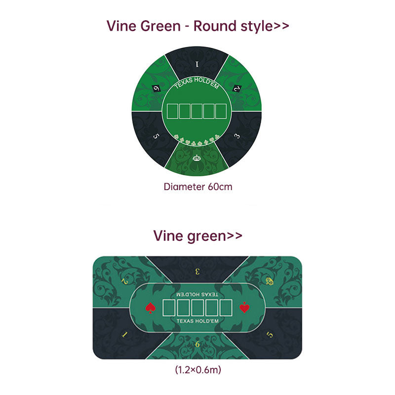 Dezhou playing card pad tablecloth table cushion square round chip rubber cushion playing card table top cushion