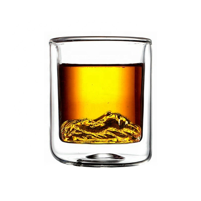 Thickened high borosilicate glass mug, creative insulation double-layer cup, coffee cup, lion head cocktail cup - V.I.P Digital Presence
