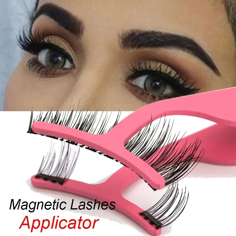False Eyelash Tweezers Fake Eye Lash Applicator Eyelash Extension Curler Nipper Auxiliary Clip Clamp Makeup Forceps Tools - V.I.P Digital Presence