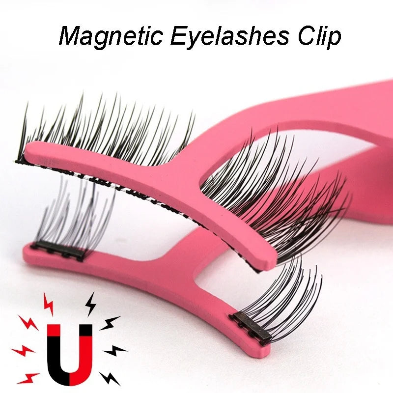 False Eyelash Tweezers Fake Eye Lash Applicator Eyelash Extension Curler Nipper Auxiliary Clip Clamp Makeup Forceps Tools - V.I.P Digital Presence