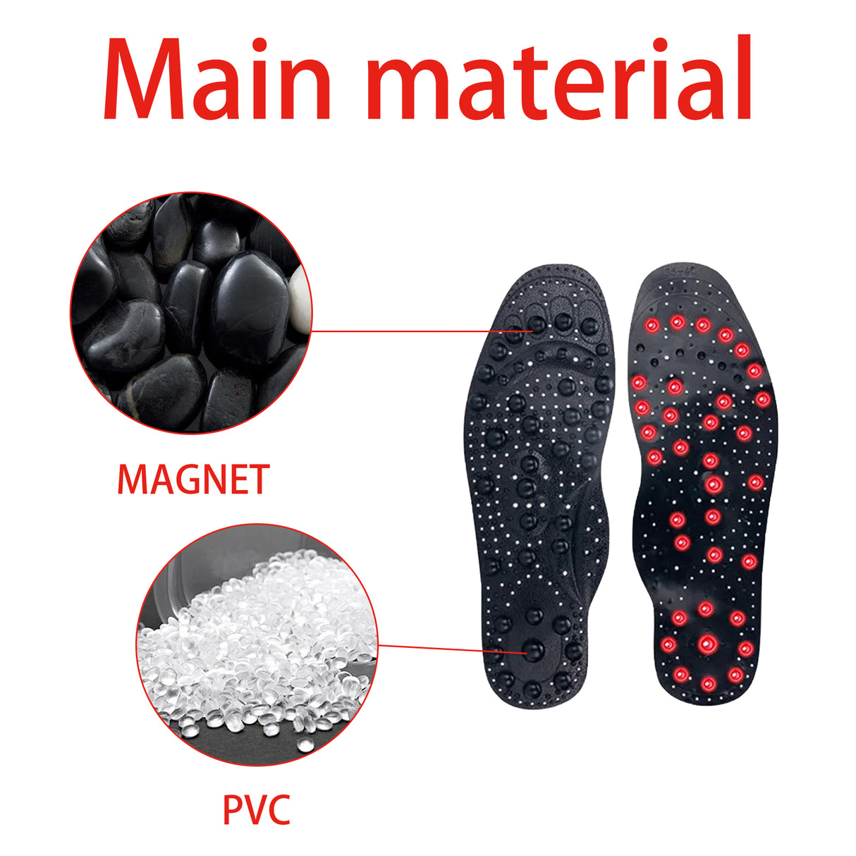 Far Infrared Tourmaline Acupressure Insoles, Vein Repair Body Care Slimming Body Anti-Slip Wear Arch Support Insoles - V.I.P Digital Presence