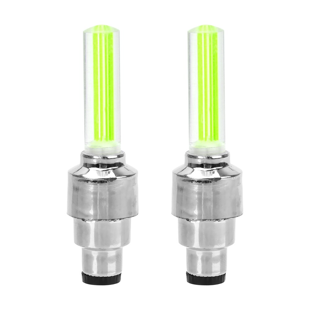 FORAUTO 2PCS Car Wheel LED Light Motocycle Bike Light Tire Valve Cap Decorative Lantern Tire Valve Cap Flash Spoke Neon Lamp - V.I.P Digital Presence