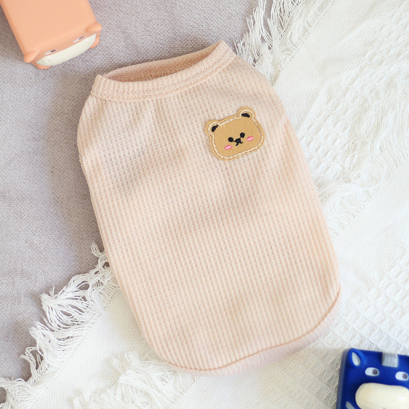 Thin Sleeveless Vest Small Dog Teddy Pomeranian Bears Pet Cat Dog Clothes - V.I.P Digital Presence