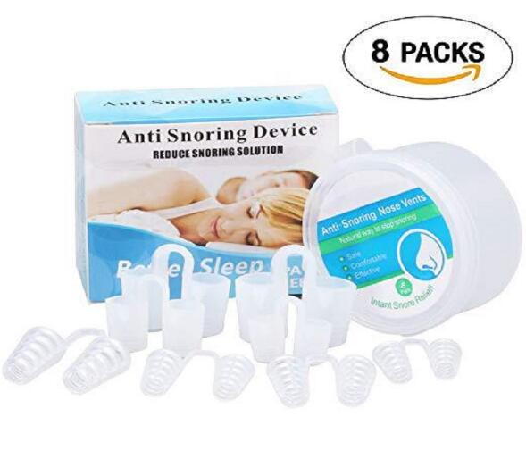 8PCS /set Snoring Solution Anti Snoring Devices Professional Snore Stopper Nose Vents Snore Nasal Dilators For Better Sleep - V.I.P Digital Presence
