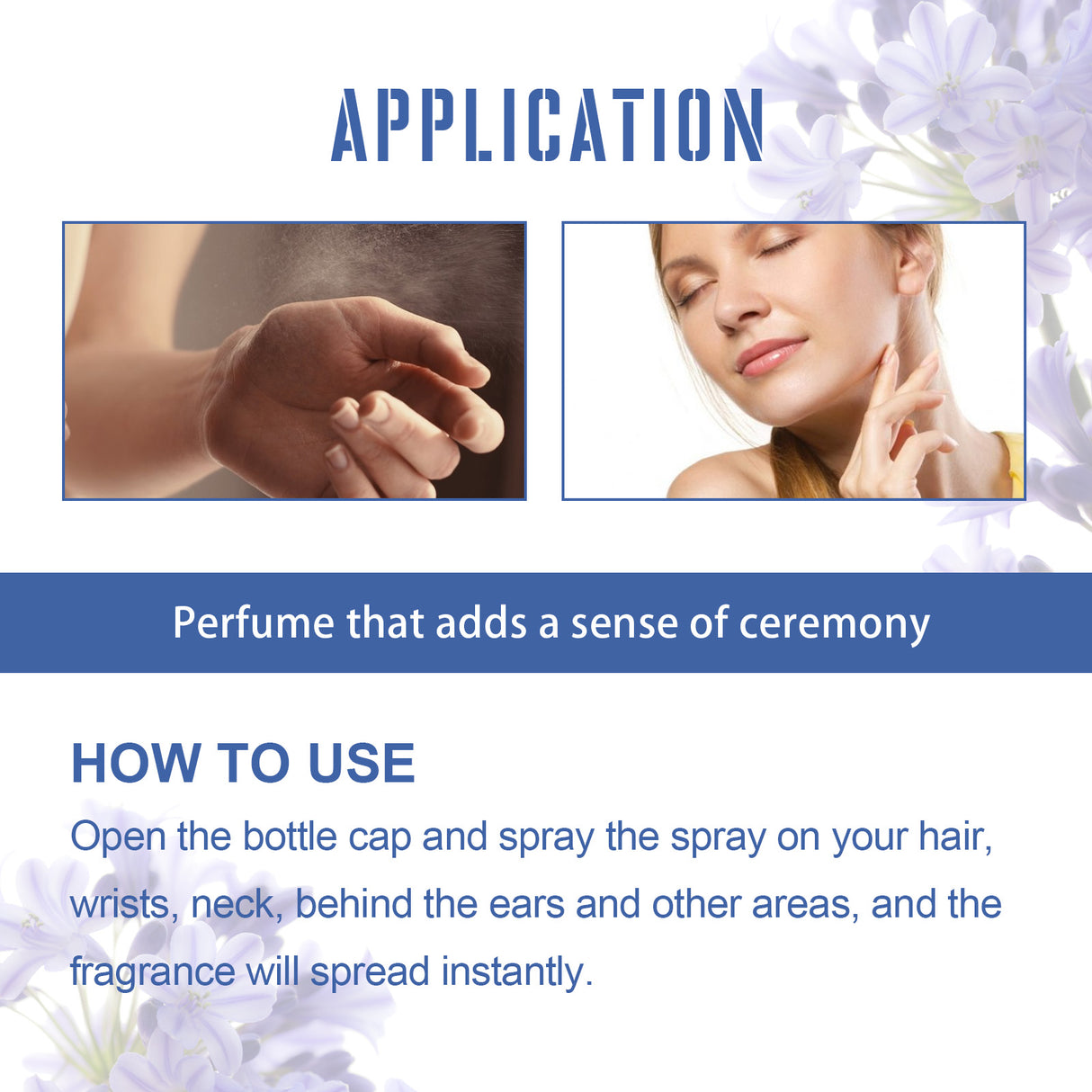 Violet Perfume Spray, Fresh Light Fragrance Behind Ears And Wrist Lasting Charm Perfume - V.I.P Digital Presence