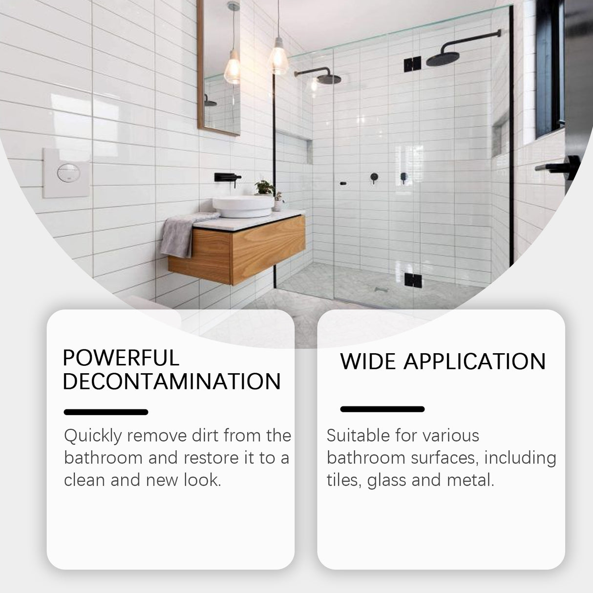 Glass Tile Cleaner Bathroom Glass Door Bathtub Tile Crystal Clear Stain Cleaner - V.I.P Digital Presence