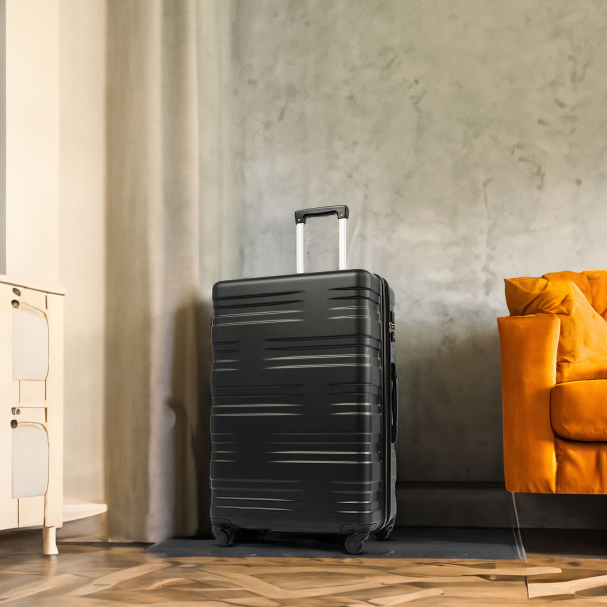 Merax Luggage with TSA Lock Spinner Wheels Hardside Expandable Luggage Travel Suitcase Carry on Luggage ABS 24"