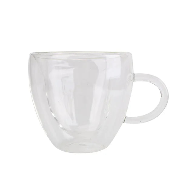 180ml/240ml Heart Love Shaped Tea Beer Mug Juice Cup Coffee Cups Mug Gift Double Layer Glass Mug Heat-Resisting Drinkware - V.I.P Digital Presence