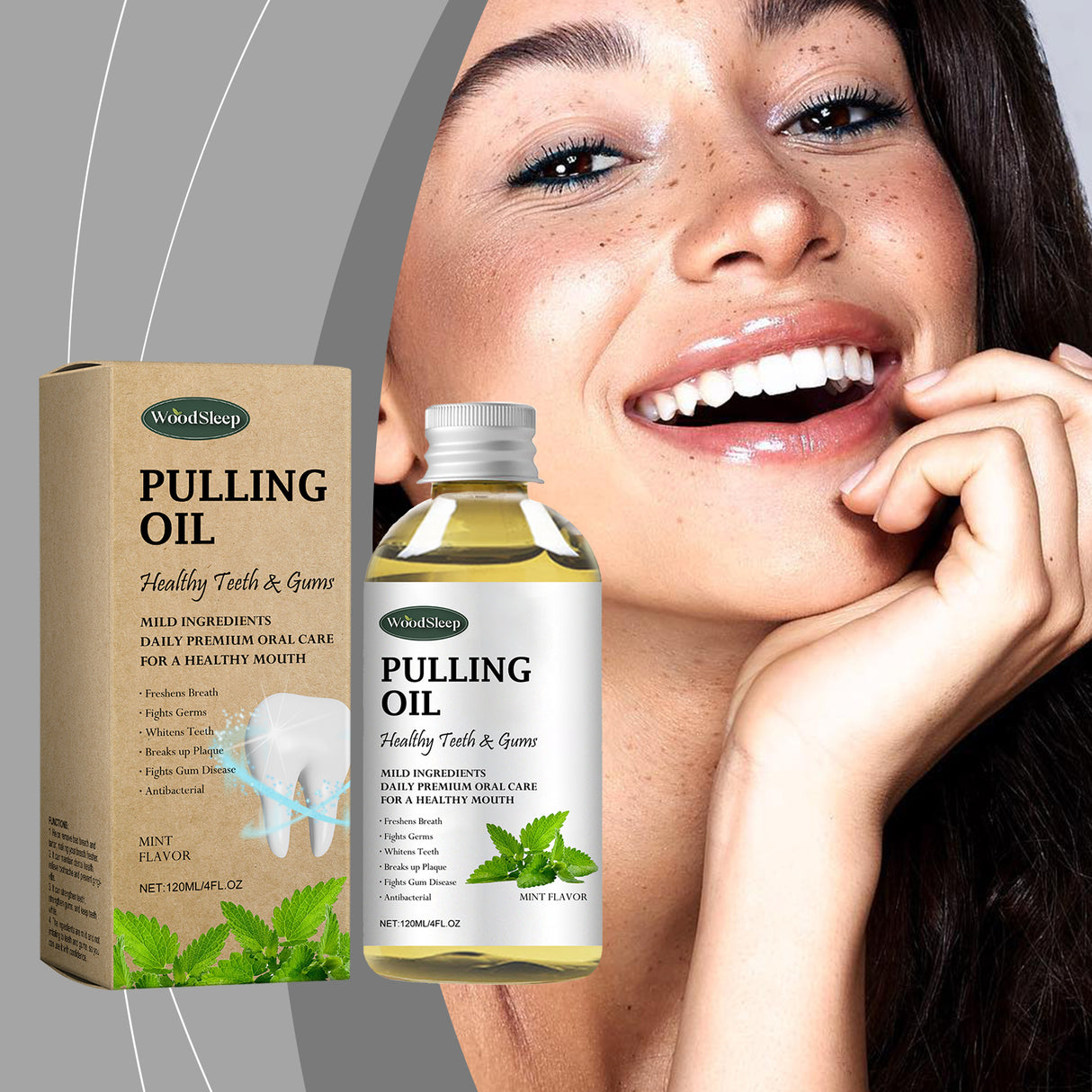 Woodsleep Coconut Mouthwash Fresh Breath Odor Gentle Care Clean Teeth Care Mouthwash - V.I.P Digital Presence