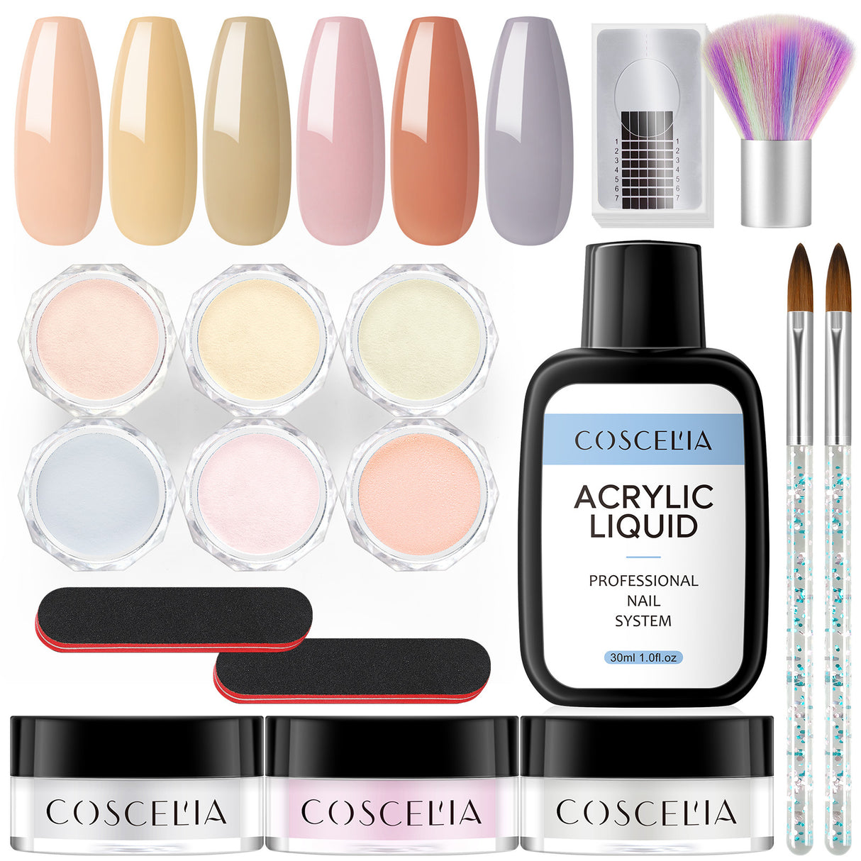 COSCELIA New 9 Color Crystal Color Powder 30Ml Crystal Liquid Manicure Tool Full Set Of Beginners - V.I.P Digital Presence