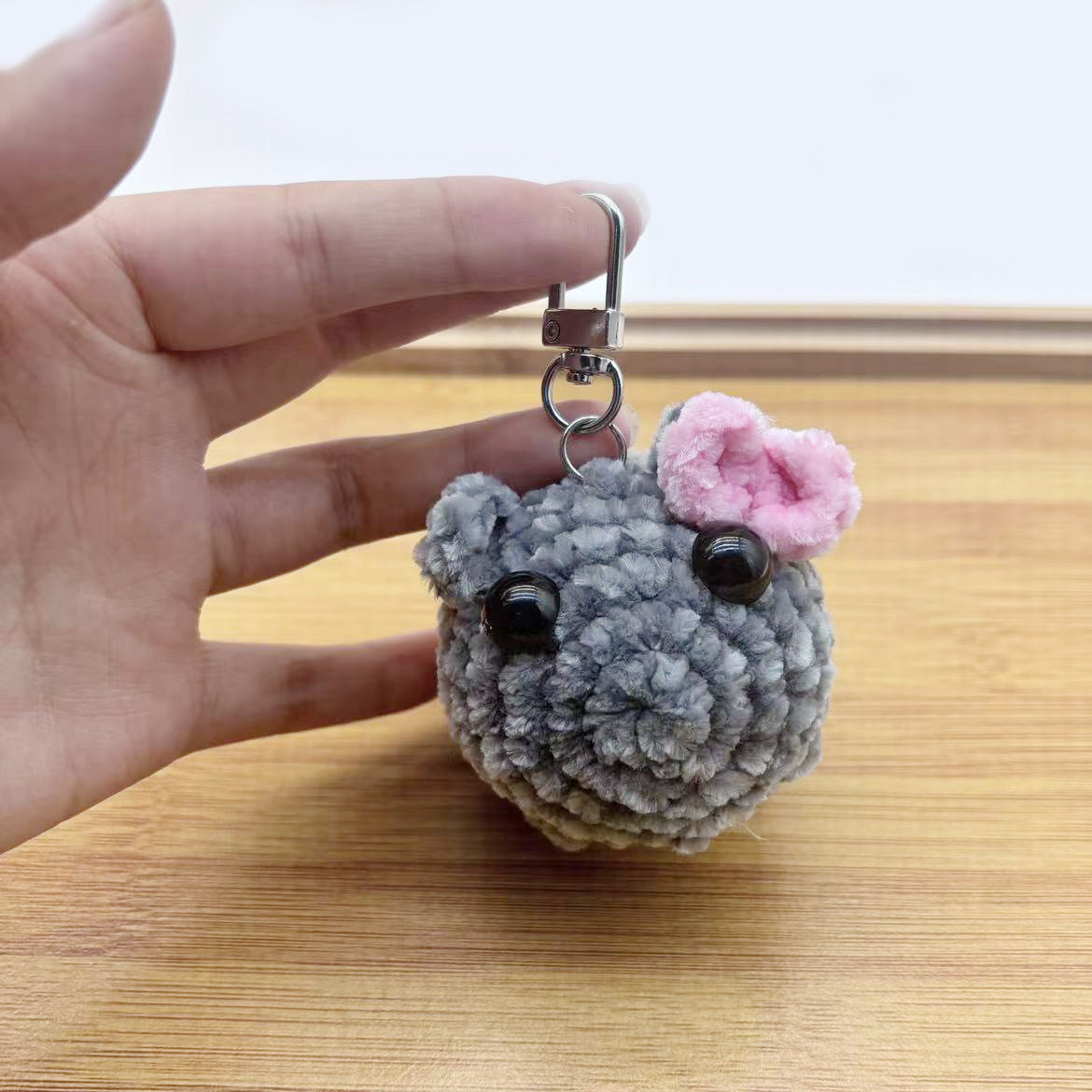 Chenille singing sad hamster keychain pendant Hamster emotional comfort doll - V.I.P Digital Presence